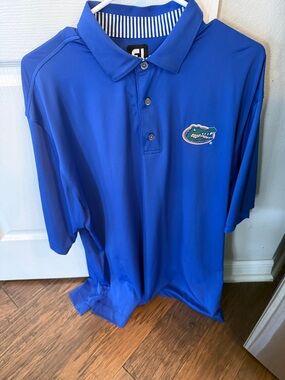 FootJoy Royal Blue Men's Golf Polo with Embroidered Gator Logo
